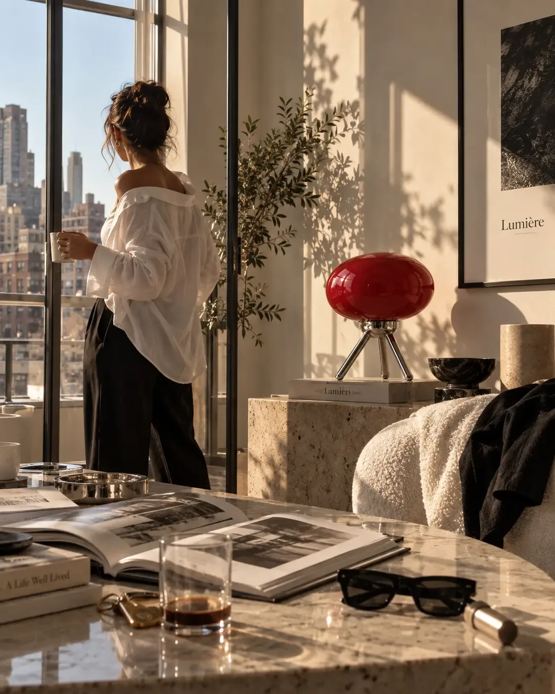 Soft light, a warm cup, no rush.
